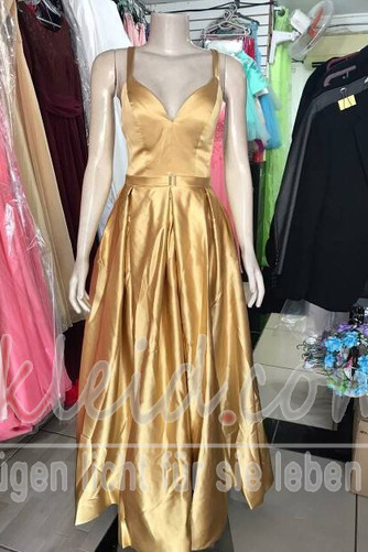 Abendkleid Ärmellos Vorne Geschlitzt Natürliche Taille Elegant - Seite 8