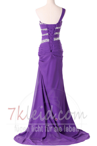 Schmuck dekorativ Mieder Drapierung Natürliche Taille Chiffon Abendkleid - Seite 4