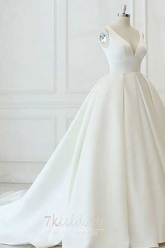 Outdoor Mittelgröße Herbst Elegant Ärmellos A-Linie Brautkleid - Seite 2