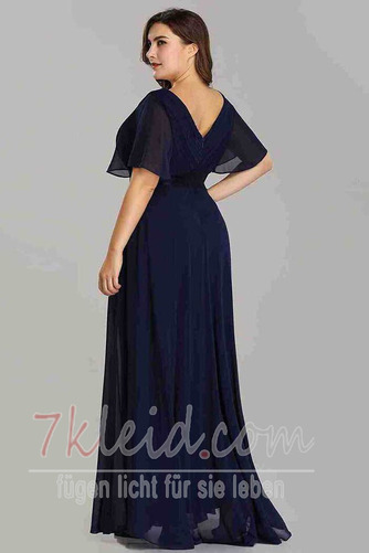 Abendkleid Winter Apfelförmig Jahr 2023 A-Linie Chiffon Elegant - Seite 2