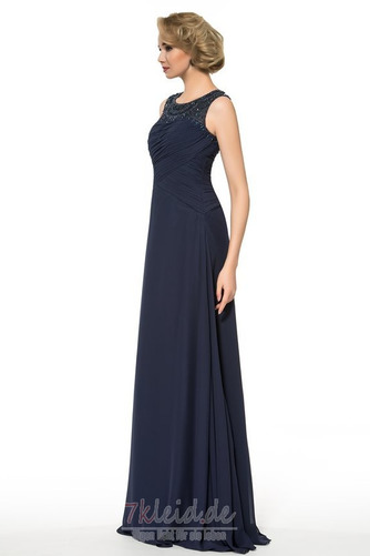 Luxus Pick-Ups Natürliche Taille Lange A-Linie Chiffon Brautmutterkleid - Seite 3