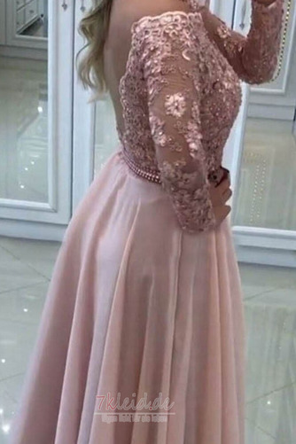 Ballkleid Sexy A-Linie Birneförmig Spitzen-Overlay Natürliche Taille - Seite 2