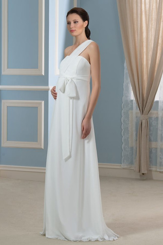 Sweep Zug Falte Mieder Strand edel Rosendekor Empire Brautkleid - Seite 2