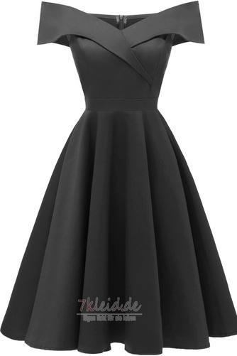 Mittelgröße Kurze Ärmel Natürliche Taille Schlicht Cocktailkleid - Seite 6