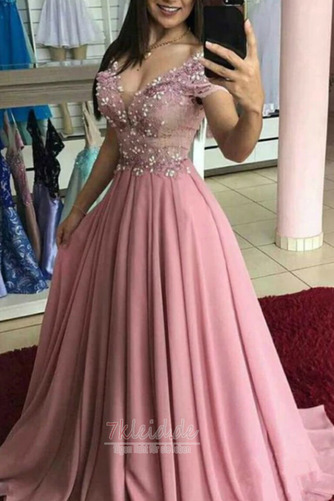 Ballkleid Chiffon Jahr 2019 Schmuck dekorativ Mieder moderne - Seite 1