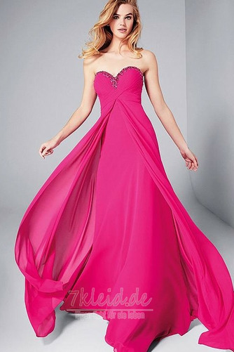 Birneförmig Herz-Ausschnitt Chiffon Natürliche Taille Lange Ballkleid - Seite 1