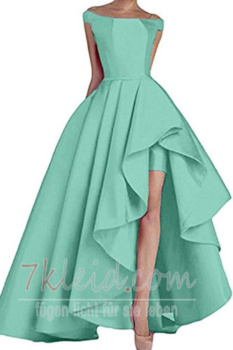 Ballkleid Schulterfrei Asymmetrisch Natürliche Taille Romantisch - Seite 18