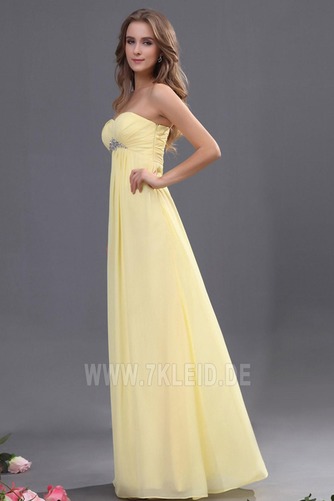 Elegant Chiffon Mitte Rücken Apfelförmig Trägerlos Abendkleid - Seite 2