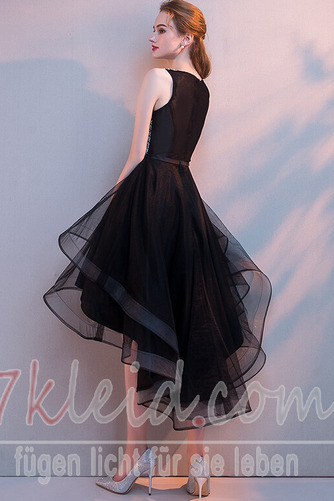 Mittelgröße Glamouröse Asymmetrisch Organza Asymmetrisch Cocktailkleid - Seite 3