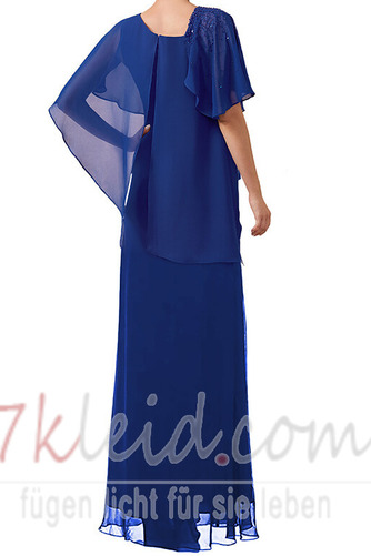 Brautmutterkleid Chiffon Natürliche Taille Frühling A-Linie Kurze Ärmel - Seite 2