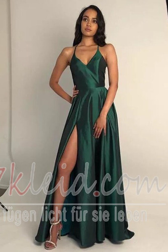 Abendkleid Jahr 2023 Satin A-Linie Ärmellos Drapierung Birneförmig - Seite 4