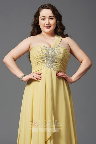 Ärmellos Elegant Natürliche Taille Chiffon Drapierung Abendkleid - Seite 5
