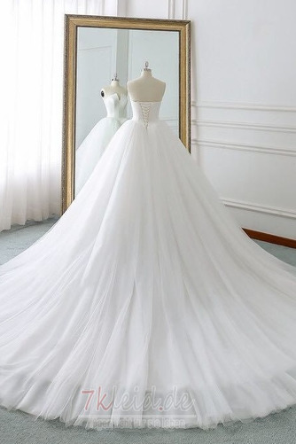 Elegant Tüll im Freien Natürliche Taille Drapierung Brautkleid - Seite 4