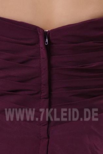 Natürliche Taille A-Linie Swing moderne Trägerlos Brautjungfernkleid - Seite 7