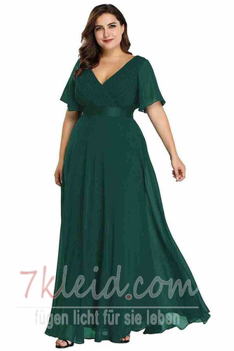 Abendkleid Winter Apfelförmig Jahr 2023 A-Linie Chiffon Elegant - Seite 6