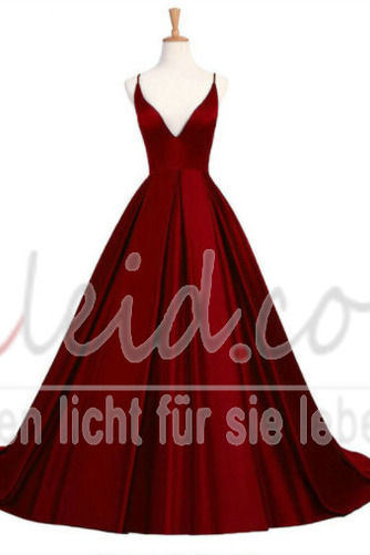 Ballkleid Herbst Sweep Zug A-Linie Kreuz V-Ausschnitt Tiefer V-Ausschnitt - Seite 6