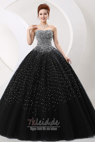 Elegant Birneförmig A-Linie Bodenlang Natürliche Taille Ballkleid - Seite 2