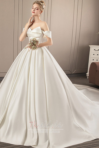 Elegant Natürliche Taille Herz-Ausschnitt Mitte Rücken Brautkleid - Seite 1