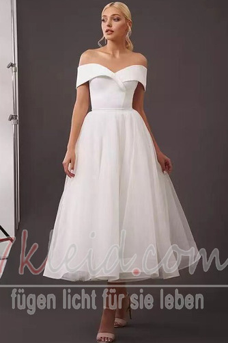 Brautkleid Strand Elegant A-Linie Drapierung Umgedrehtes Dreieck - Seite 1