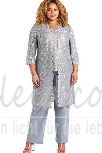 T-Shirt Spitze Jahr 2019 Spitzen-Overlay Schaufel Chiffon Brautmutterkleid - Seite 10