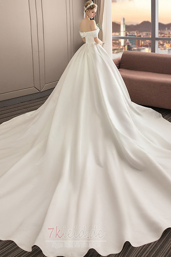 Elegant Natürliche Taille Herz-Ausschnitt Mitte Rücken Brautkleid - Seite 2