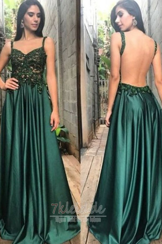 Ärmellos Spaghettiträger Natürliche Taille Frühling Ballkleid - Seite 1