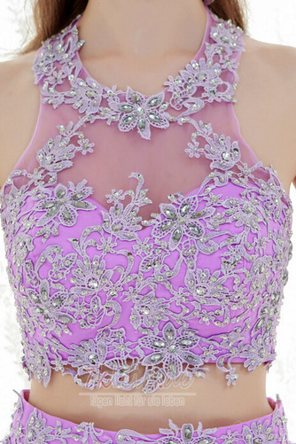 Natürliche Taille Jahr 2019 Spitzen-Overlay Juwel Bodenlang Tüll Ballkleid - Seite 6