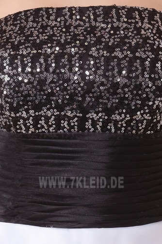 Ärmellos Weiß Prinzessin Kurz Petite Typ Reißverschluss Abendkleid - Seite 7