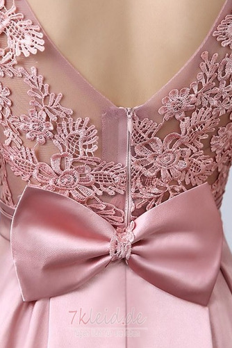Natürliche Taille Spitze Ärmellos Juwel Reißverschluss Abendkleid - Seite 6
