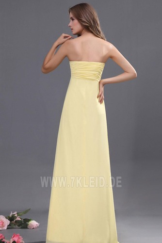 Elegant Chiffon Mitte Rücken Apfelförmig Trägerlos Abendkleid - Seite 4