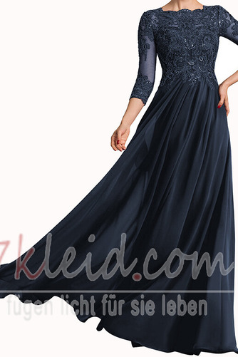 Brautmutterkleid Jahr 2023 Chiffon Drapierung Umgedrehtes Dreieck A-Linie - Seite 10