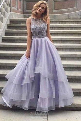 Ballkleid Winter Jahr 2019 Organza Schmuck dekorativ Mieder Ärmellos - Seite 1