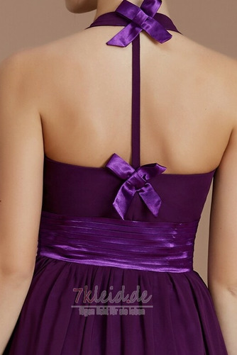 Frühling Natürliche Taille Umgedrehtes Dreieck Chiffon Brautjungfernkleid - Seite 5