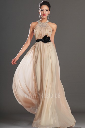 Dünn Sweep Zug Rückenfrei Eine Schulter Blume Elegant Abendkleid - Seite 1