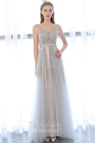 Ärmellos Rückenfrei Mittelgröße Bodenlang Jahr 2019 Abendkleid - Seite 1