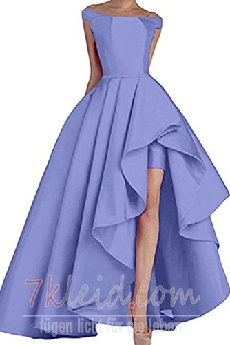 Ballkleid Schulterfrei Asymmetrisch Natürliche Taille Romantisch - Seite 15