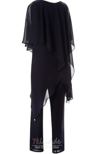 Schaufel Chiffon Mittelgröße Knöchellang Natürliche Taille Brautmutterkleid - Seite 2