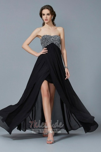 Natürliche Taille Bördeln Schmuck dekorativ Mieder Sommer Chiffon Ballkleid - Seite 1