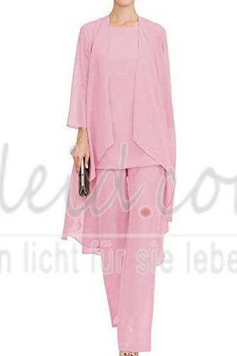 Hoch Überdachte Drapierung Lange Ärmel Schlicht Chiffon Hosenanzug Kleid - Seite 10