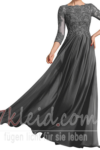 Brautmutterkleid Jahr 2023 Chiffon Drapierung Umgedrehtes Dreieck A-Linie - Seite 3