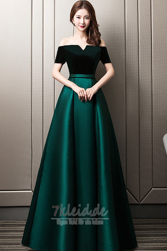 Ärmellos Natürliche Taille Tasche A-Linie Luxus Winter Ballkleid - Seite 4