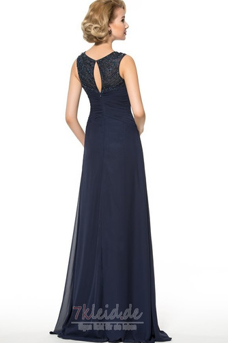 Luxus Pick-Ups Natürliche Taille Lange A-Linie Chiffon Brautmutterkleid - Seite 2