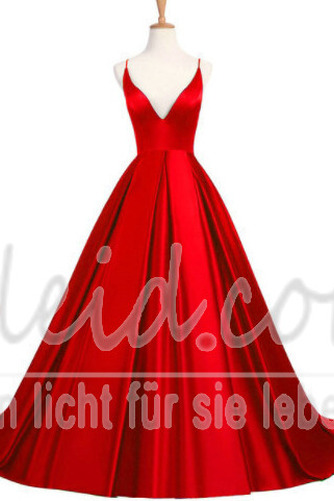 Ballkleid Herbst Sweep Zug A-Linie Kreuz V-Ausschnitt Tiefer V-Ausschnitt - Seite 8