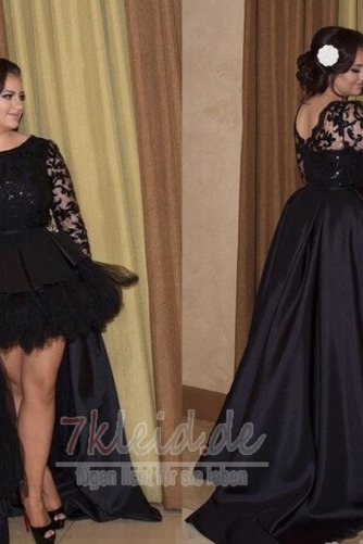 Ballkleid Romantisch Hoch Niedrig Natürliche Taille Stealth Ärmel - Seite 3