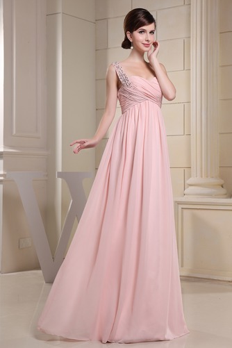 Chiffon Empire Taille Breiten Tragegurten Elegant Empire Abendkleid - Seite 3