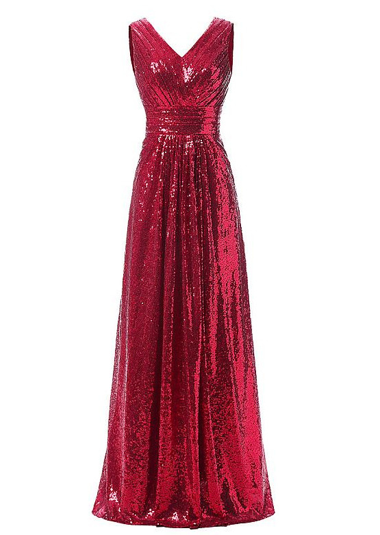 Sternenhimmel Vintage Ärmellos Mittelgröße Reißverschluss Pailletten-Kleid