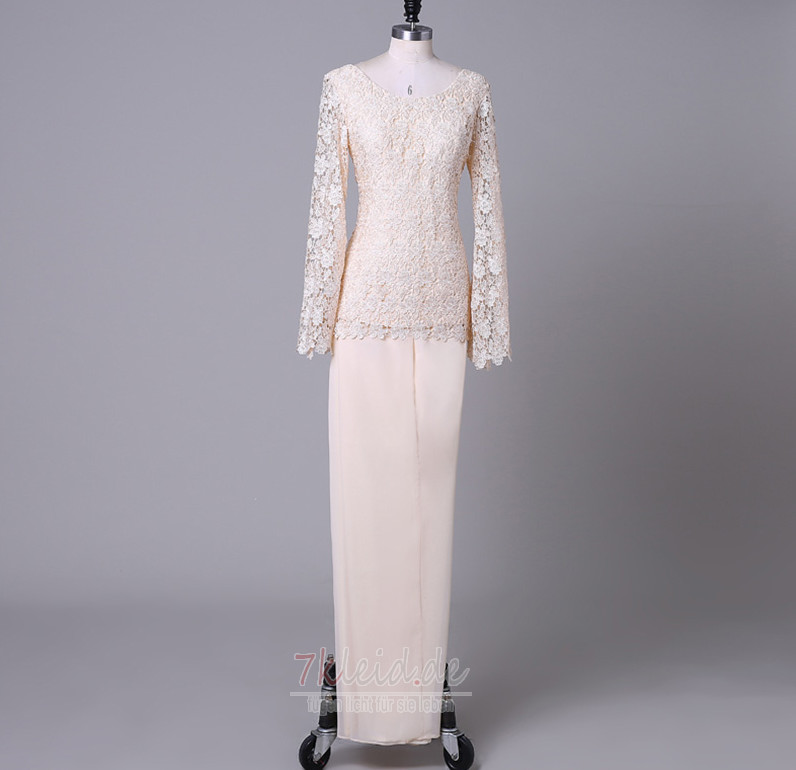 Vintage Birneförmig Spitze Knöchellang Natürliche Taille Hosenanzug Kleid